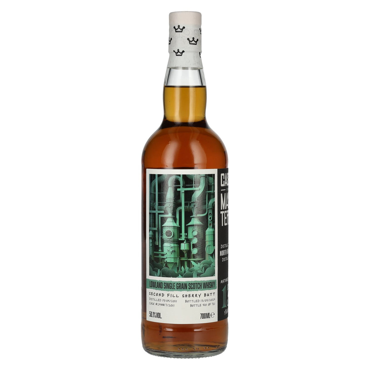 Brave New Spirits 13 Years Old North British Cask Masters Single Grain #248817 2011 50.1% ABV 0.7l