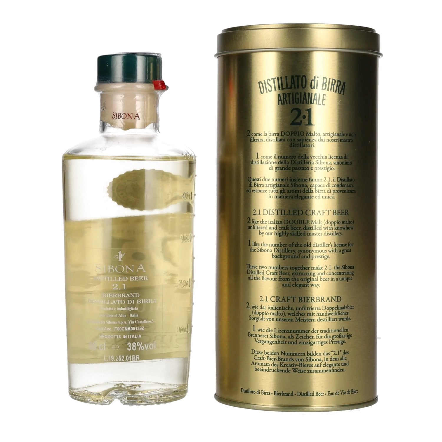 Sibona Distillato di Birra 2.1 Beer Distillate 38% Vol. 0.5l