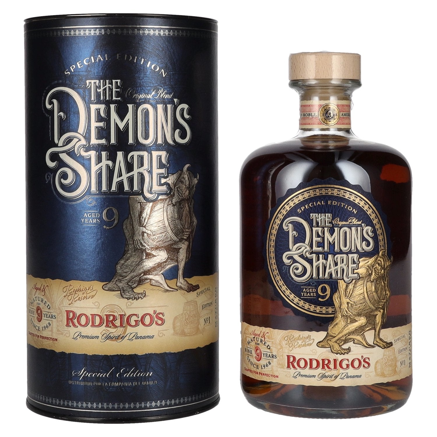 The Demon's Share 9 Years Old Rodrigo's Reserve Special Edition No. 1 40% Vol. 0.7l in Gift Box