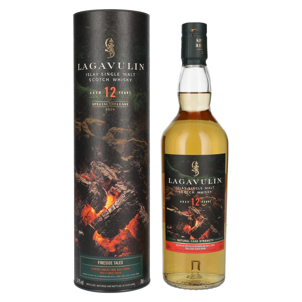Lagavulin 12 Years Old Fireside Tales Single Malt Special Release 2024 57.4% Vol. 0.7L in Gift Box