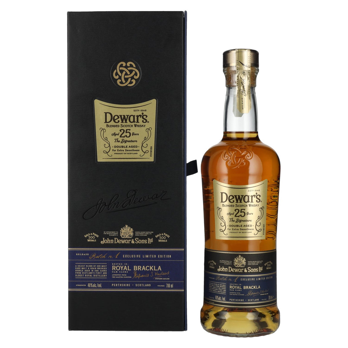 Dewar's 25 Years Old Double Aged Blended Scotch Whisky 40% Vol. 0.7L in Gift Box