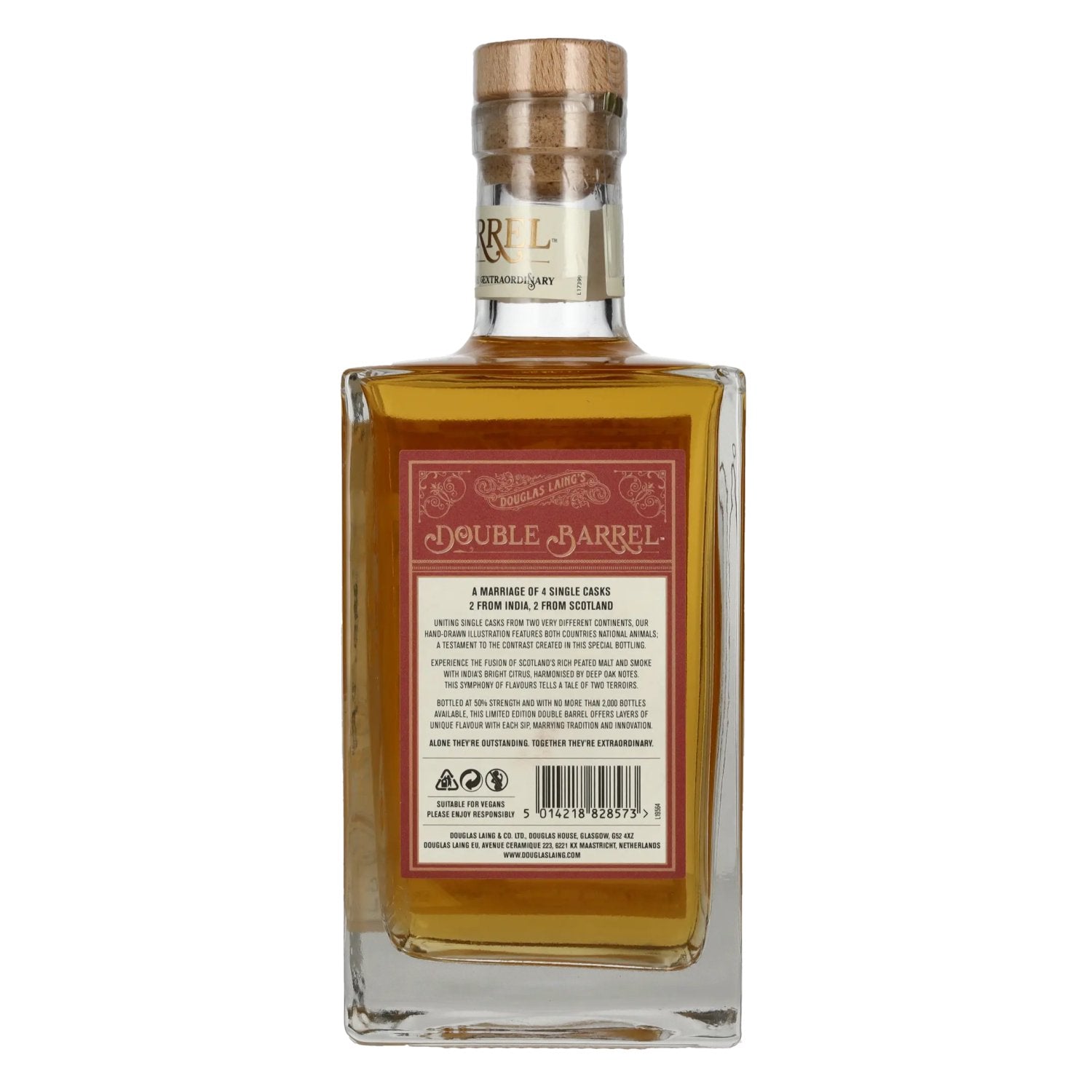 Douglas Laing DOUBLE BARREL India & Scotland Blended Malt Whisky 50% Vol. 0.7l