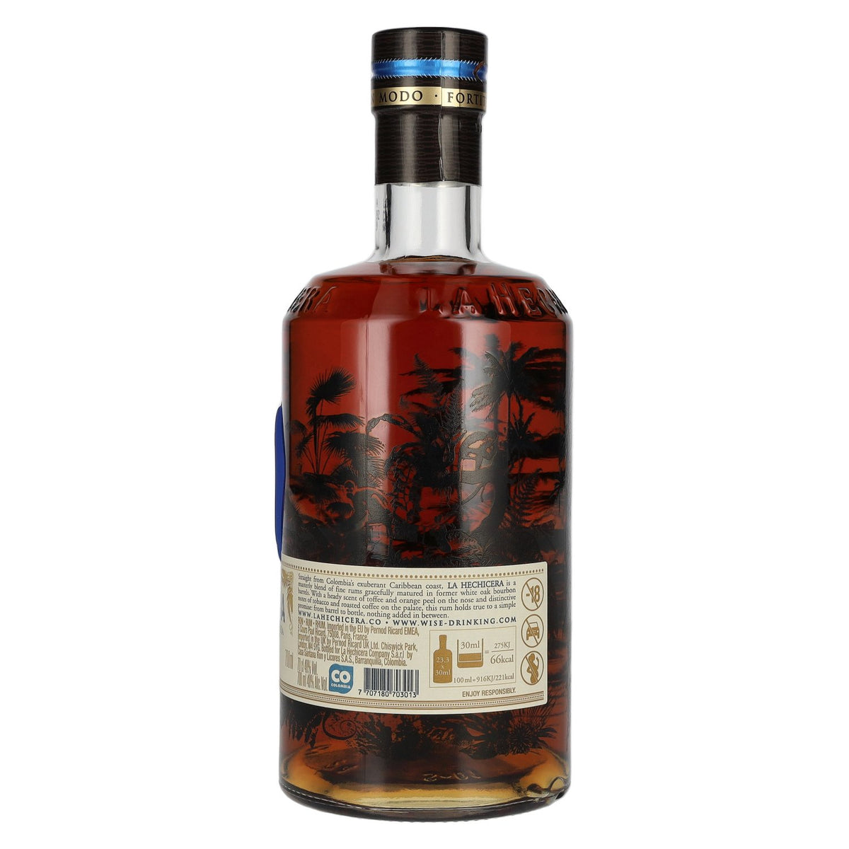 La Hechicera Ron Extra Añejo from Colombia RESERVA FAMILIAR 40% vol. 0.7 l