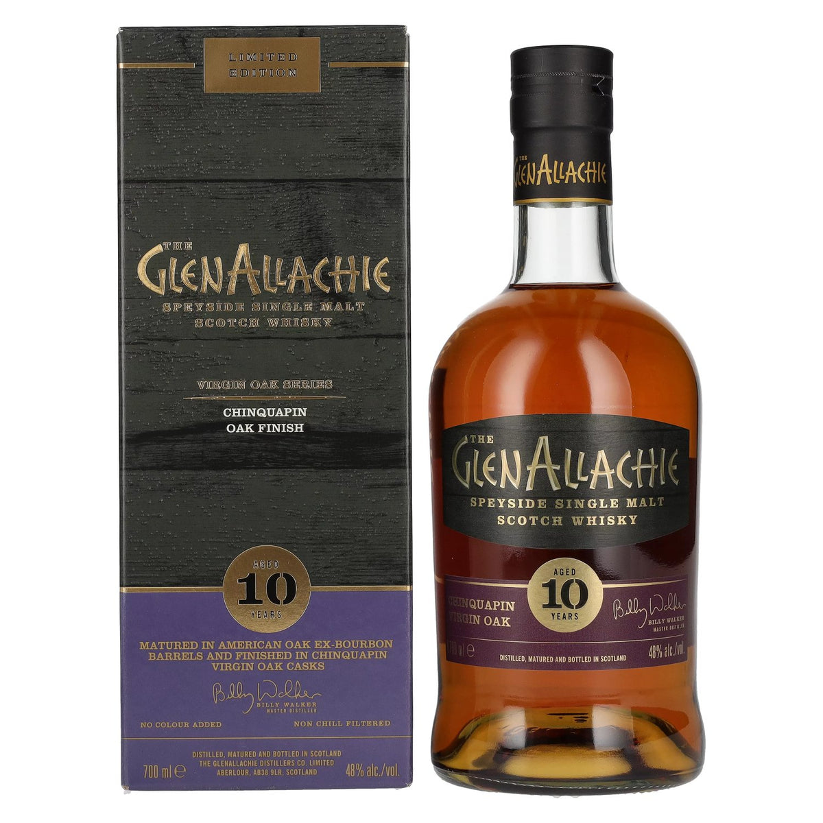 The GlenAllachie 10 Years Old CHINQUAPIN VIRGIN OAK FINISH 48% Vol. 0,7l in Geschenkbox