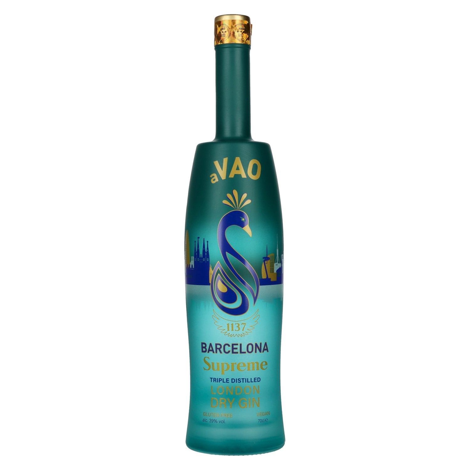 aVAO 1137 Barcelona Supreme Triple Distilled London Dry Gin 39% Vol. 0.7l