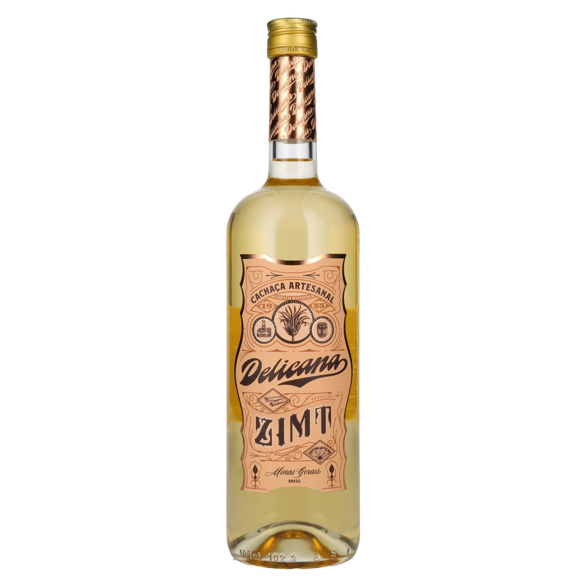 Delicana CINNAMON Cachaça Artesanal Liqueur 28% Vol. 1l