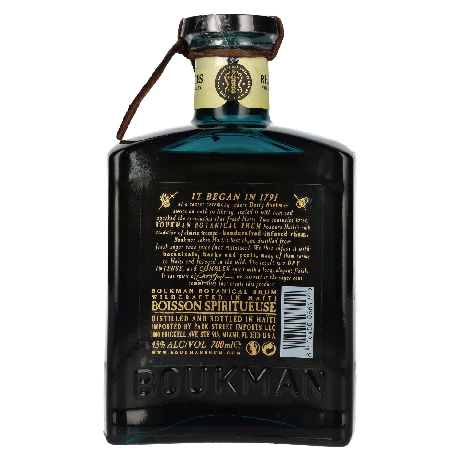 Boukman Botanical Rhum 45% Vol. 0.7l