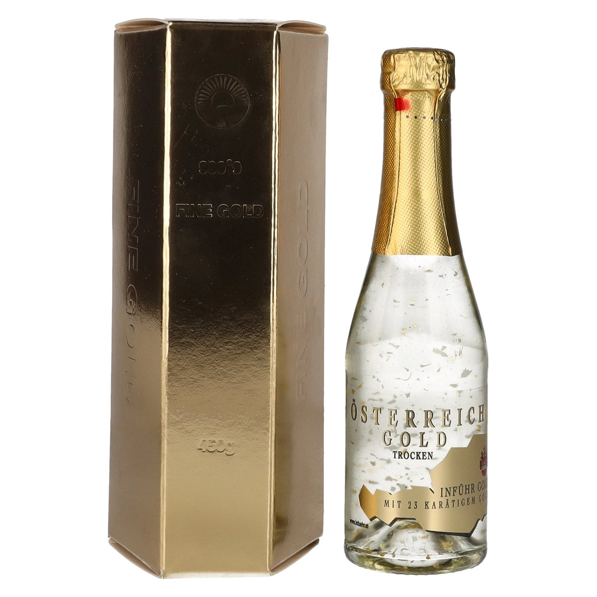 Austria Gold - with 23 karat gold leaf 9.5% Vol. 0.2l in gift box