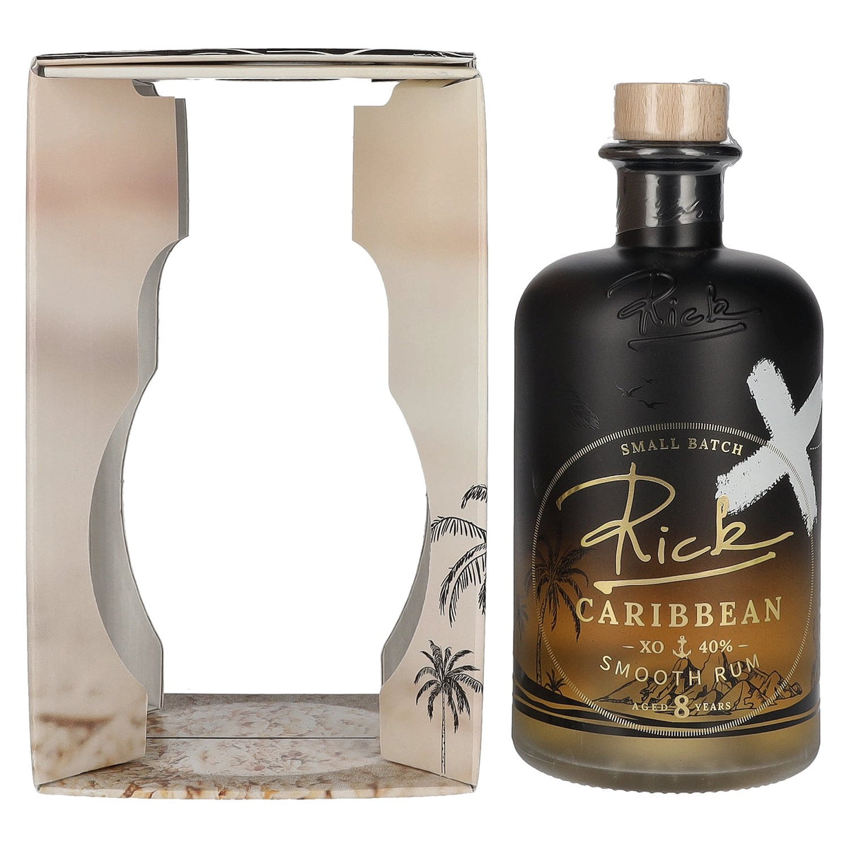 Rick Caribbean XO 8-Year-Old Smooth Rum 40% ABV, 0.5 litres, in a gift box