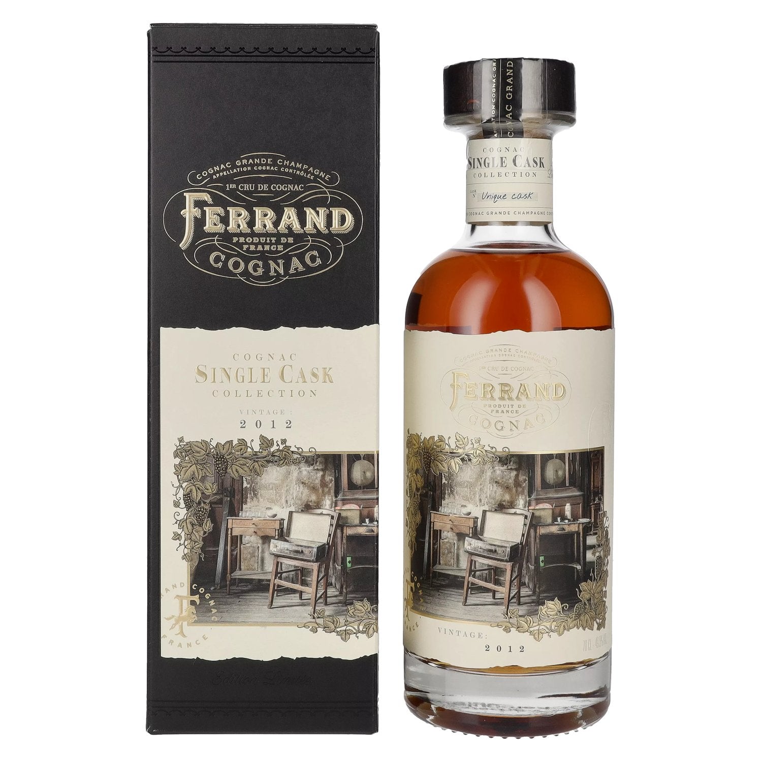 Cognac Ferrand SINGLE CASK Collection Vintage 2012 49.8% Vol. 0.7L in gift box