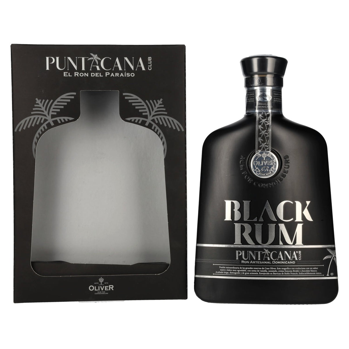 Puntacana Club BLACK RUM 38% Vol. 0.7l in Gift Box