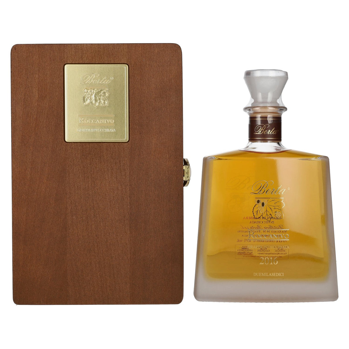 Berta Roccanivo Grappa di Berbara 2016 43% Vol. 0,7l in Holzkiste