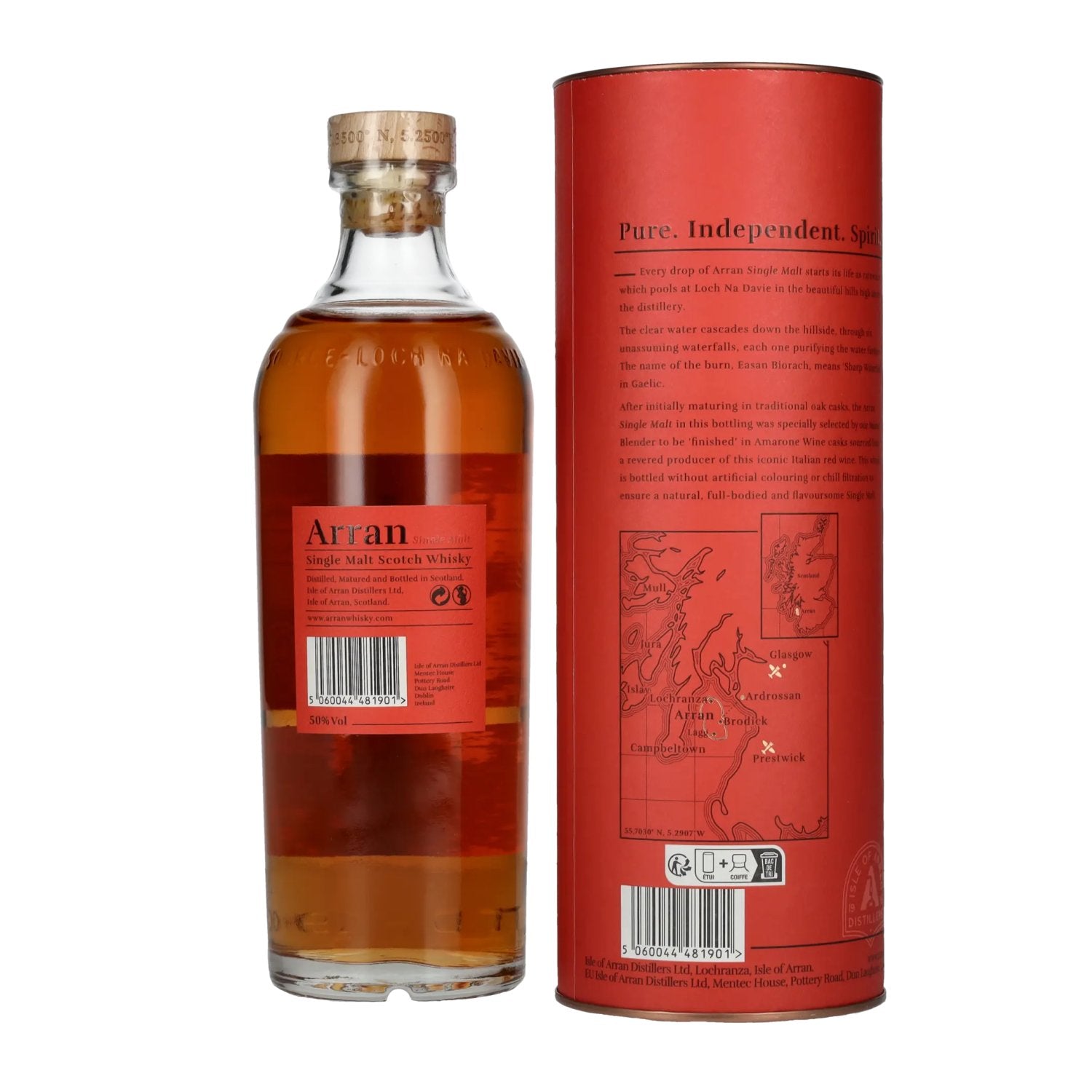 Arran Single Malt Scotch AMARONE CASK FINISH 50% Vol. 0.7l in gift box
