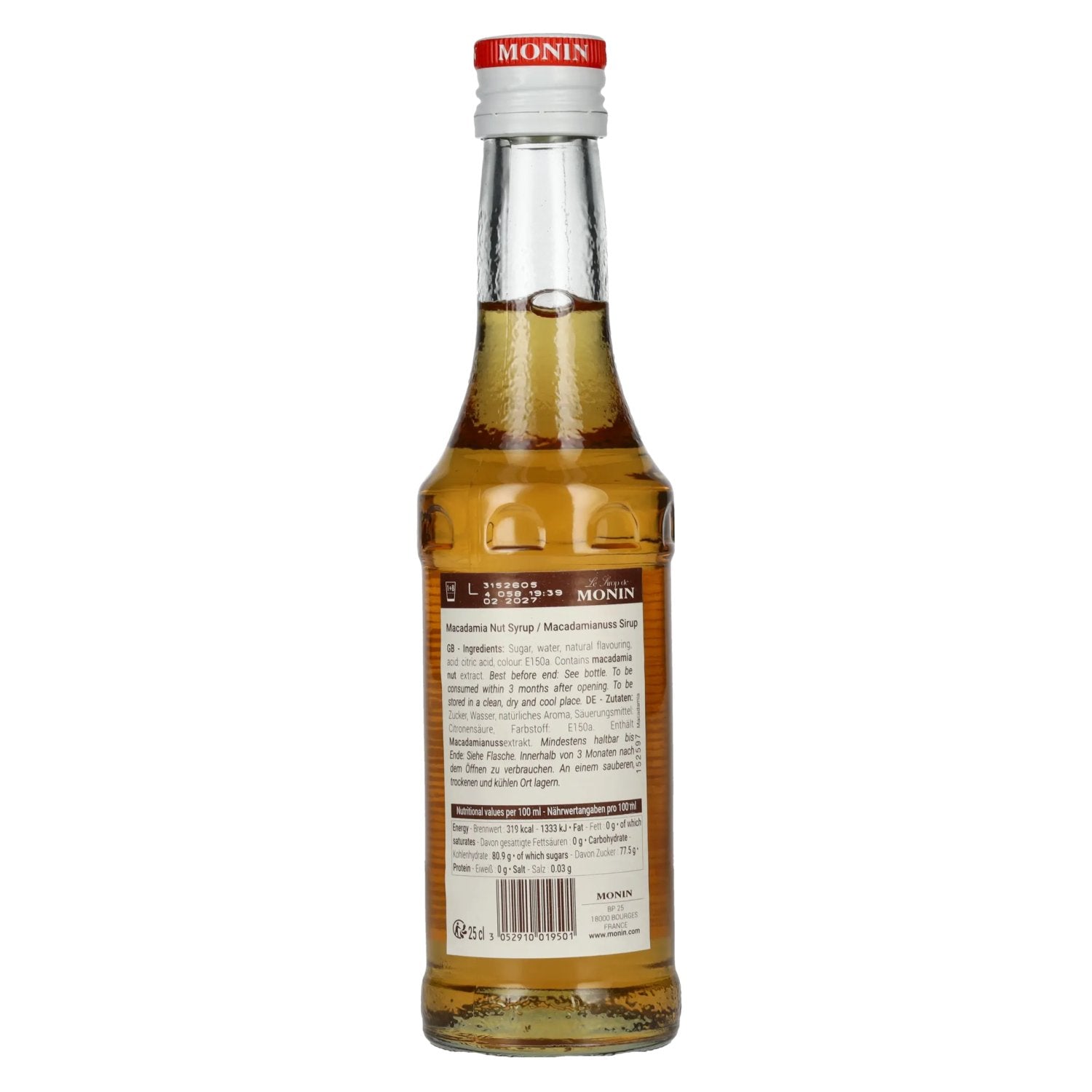 Monin Macadamia Nut Syrup 0.25l