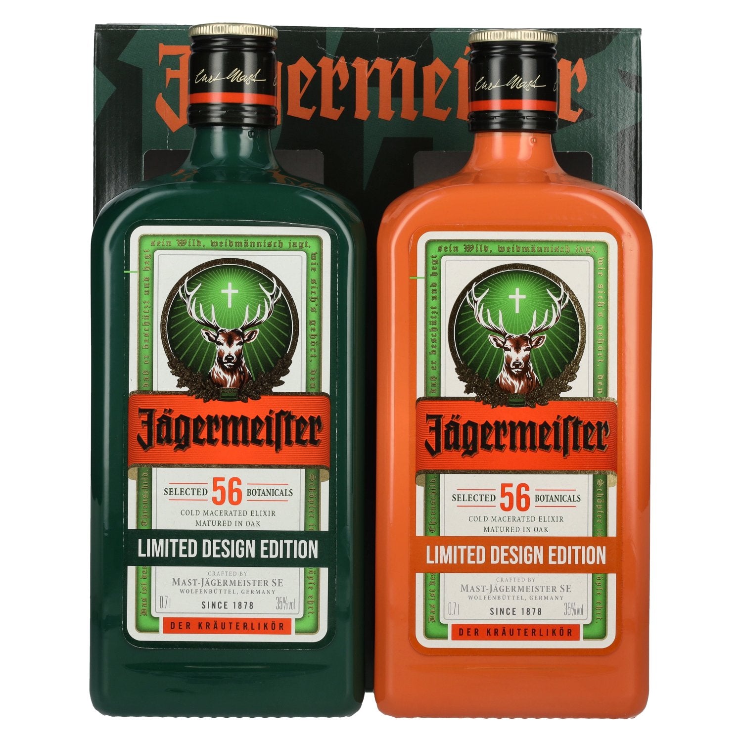 Jägermeister TWINPACK Limited Design Edition 35% Vol. 2x0,7l in Geschenkbox