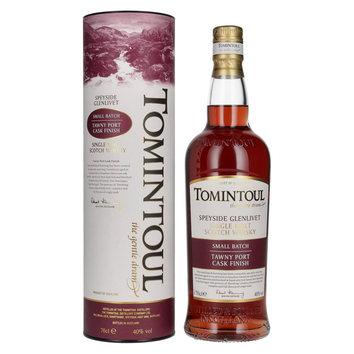 Tomintoul Small Batch Tawny Port Cask Finish 40% Vol. 0,7l in Geschenkbox