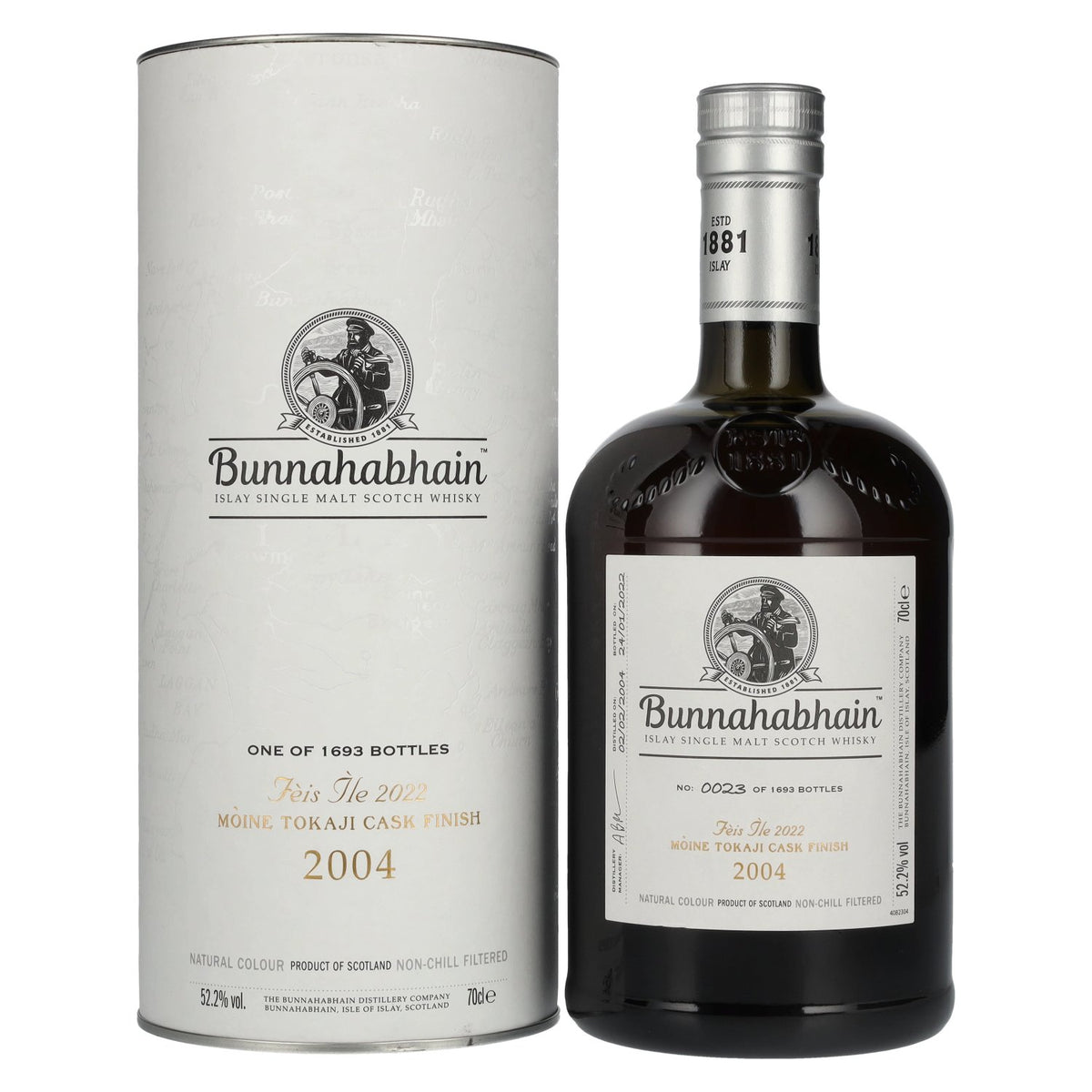 Bunnahabhain MÒINE TOKAJI CASK FINISH Limited Release Fèis Ìle 2022 52.2% Vol. 0.7l in Gift Box