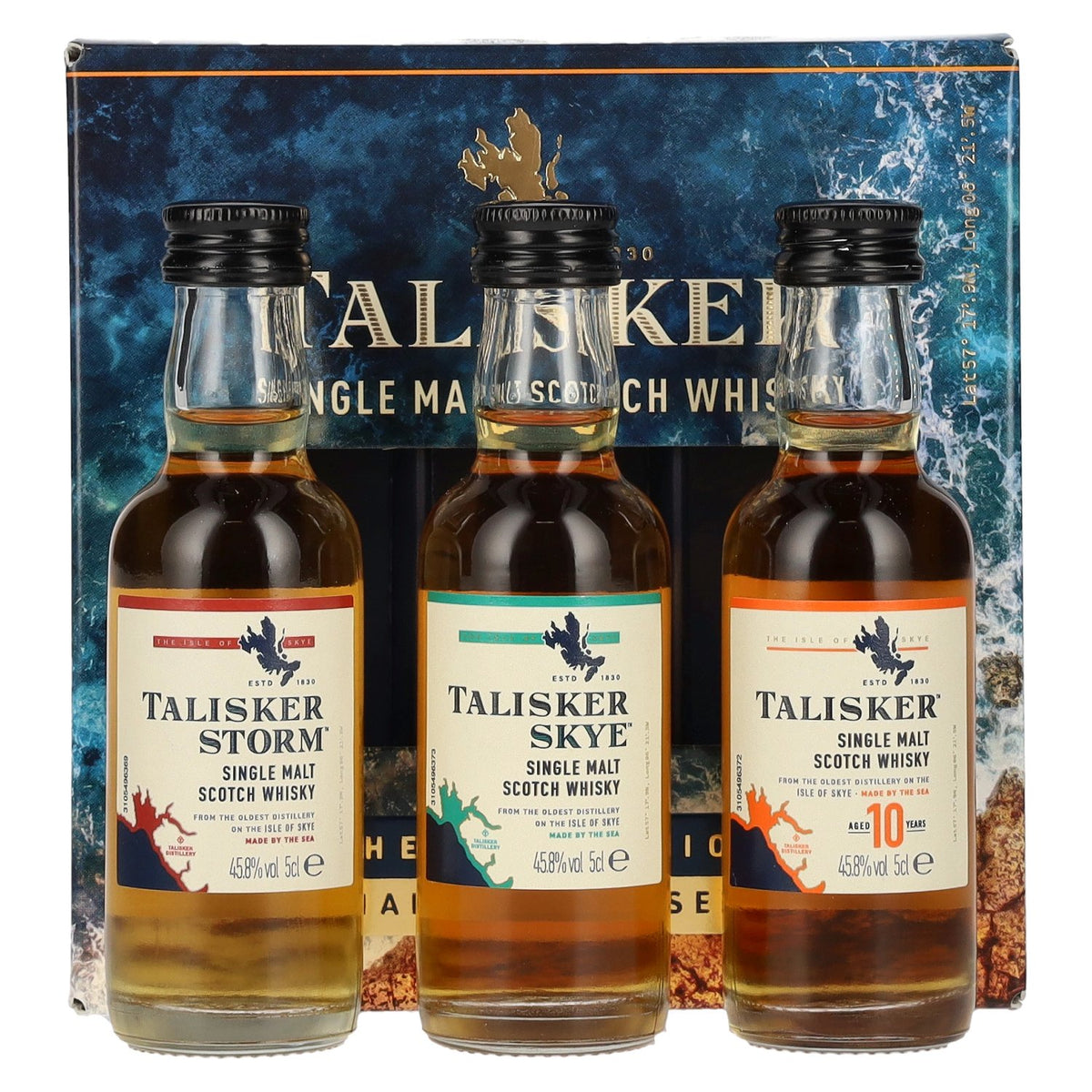 Talisker The Collection Made By The Sea Single Malt Scotch Whisky 45,8% Vol. 3x0,05l in Geschenkbox