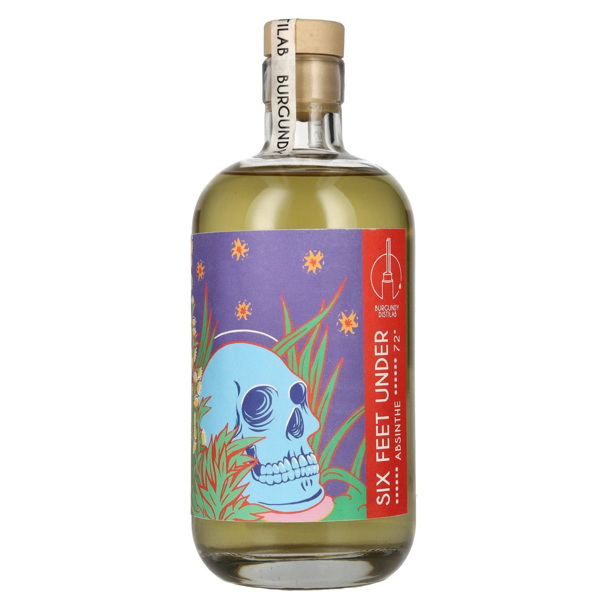 Burgundy Distilab Absinthe Six Feet Under 72% Vol. 0.5l