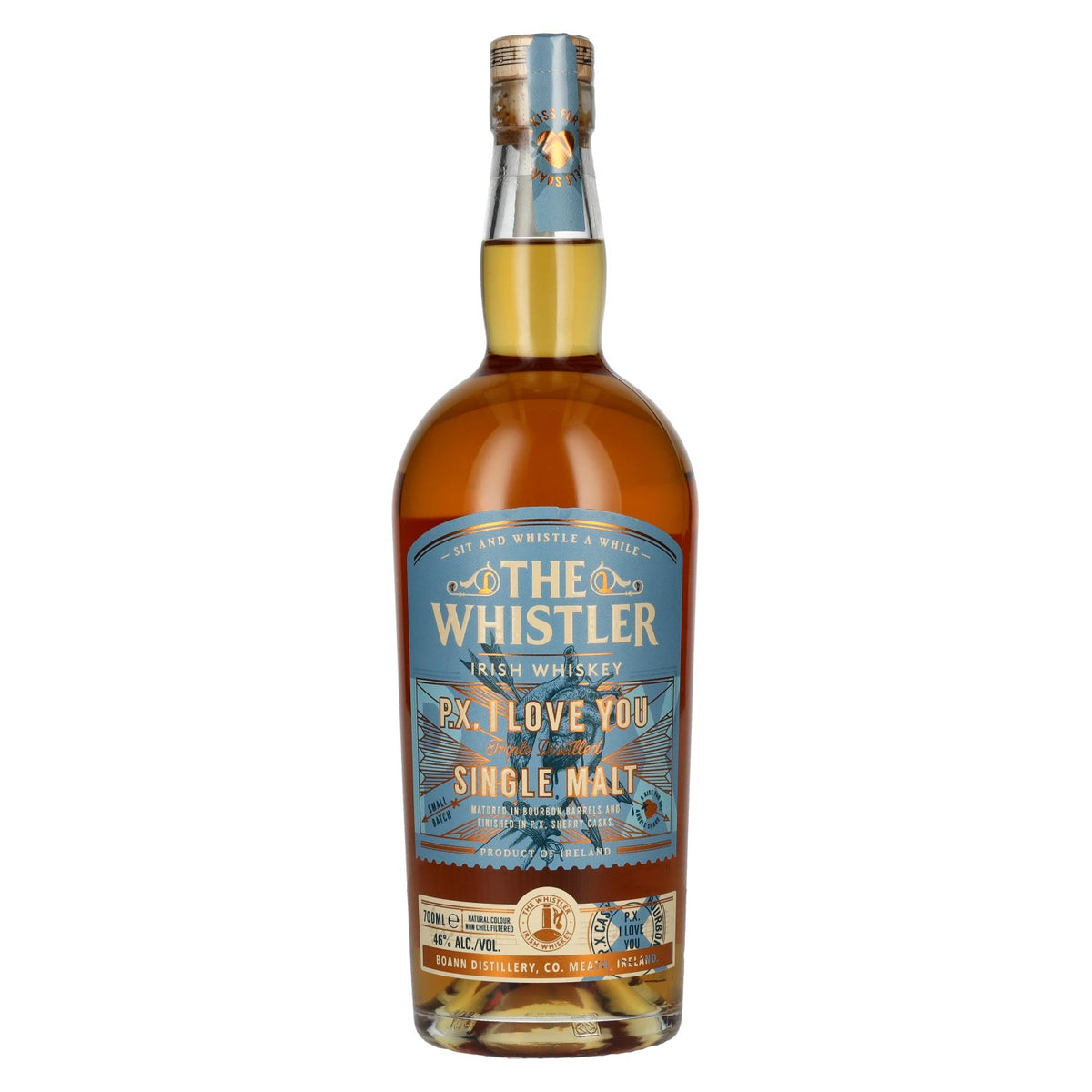 The Whistler Irish Whiskey P.X. I LOVE YOU Single Malt 46% Vol. 0.7l
