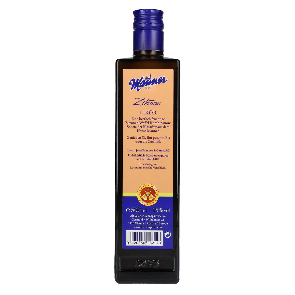 Manner Lemon Liqueur 15% ABV 0.5l