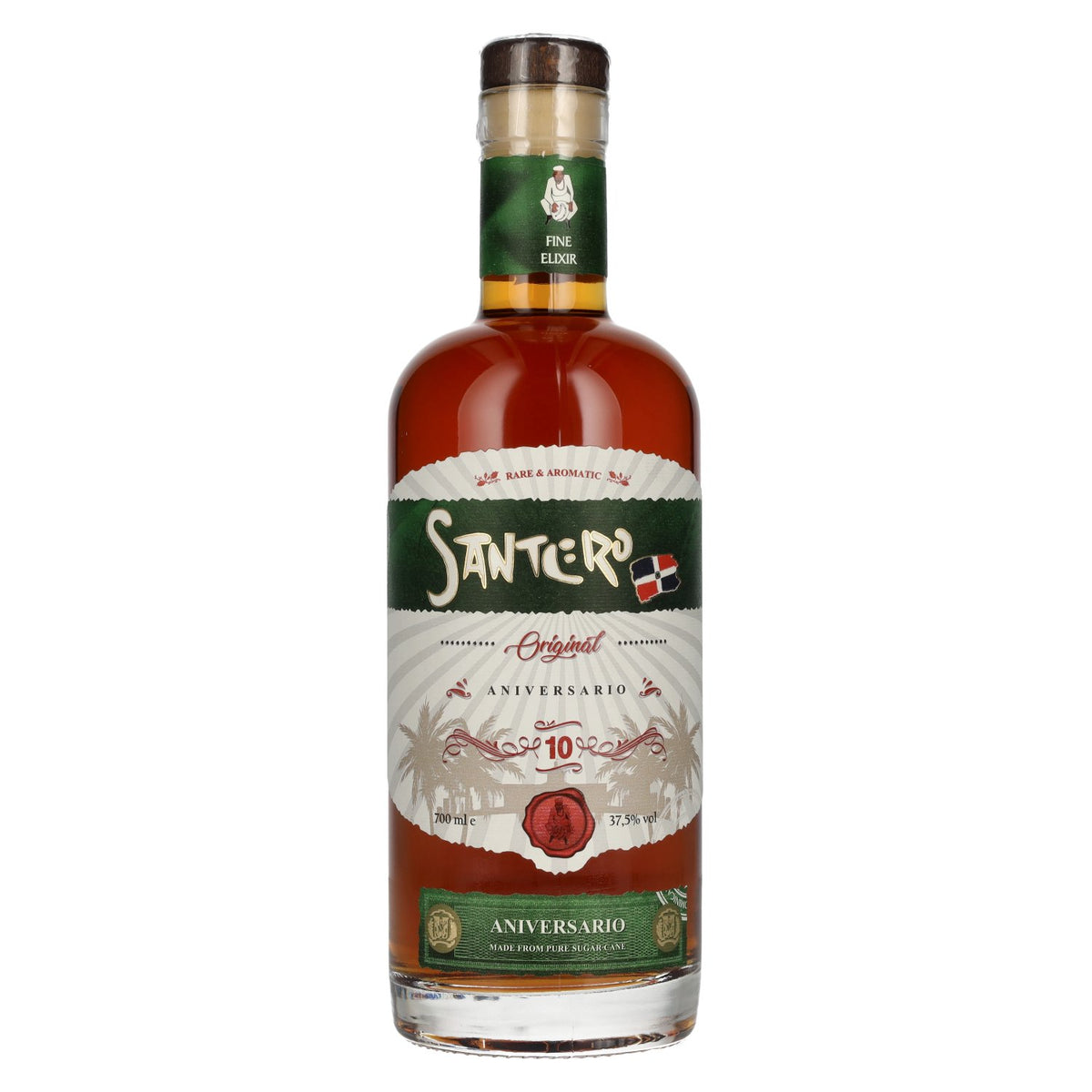 SANTERO 10 Years Old Anniversario Rum 37.5% Vol. 0.7l
