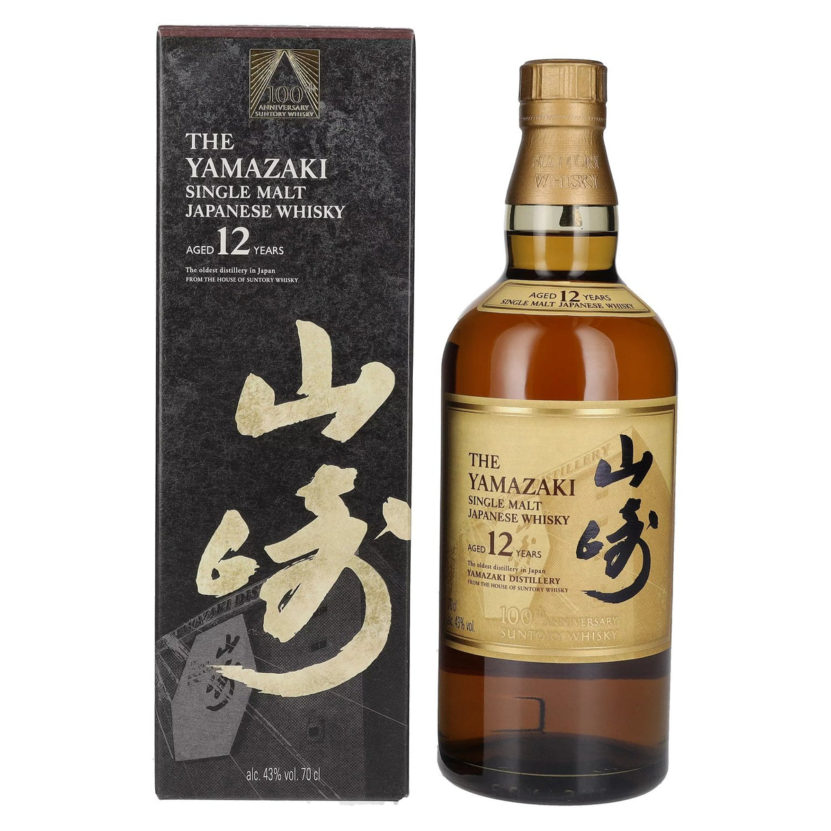 Suntory The Yamazaki 12 Years Old 100th Anniversary Single Malt 43% Vol. 0.7l in Gift Box