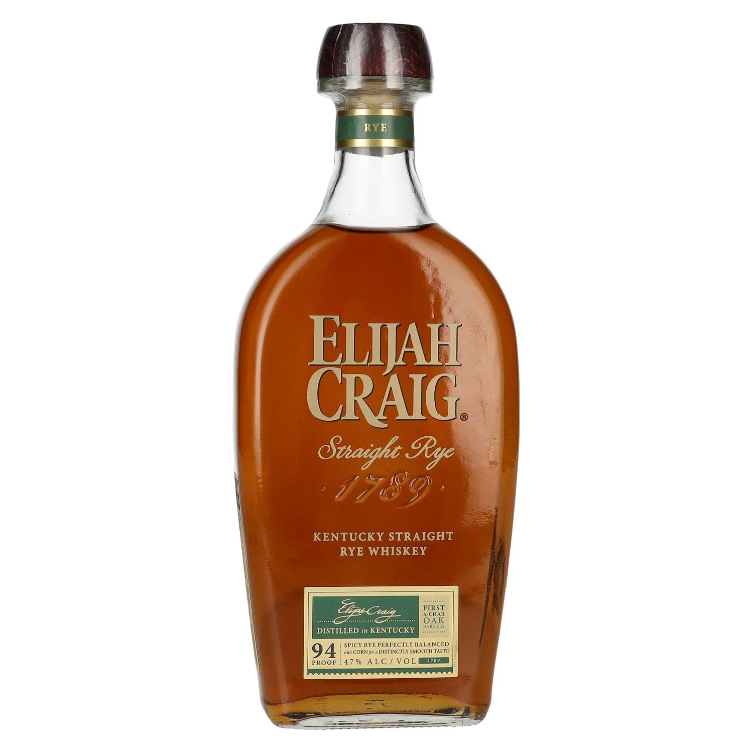 Elijah Craig Kentucky Straight Rye Whiskey 94 Proof 47% Vol. 0.7l
