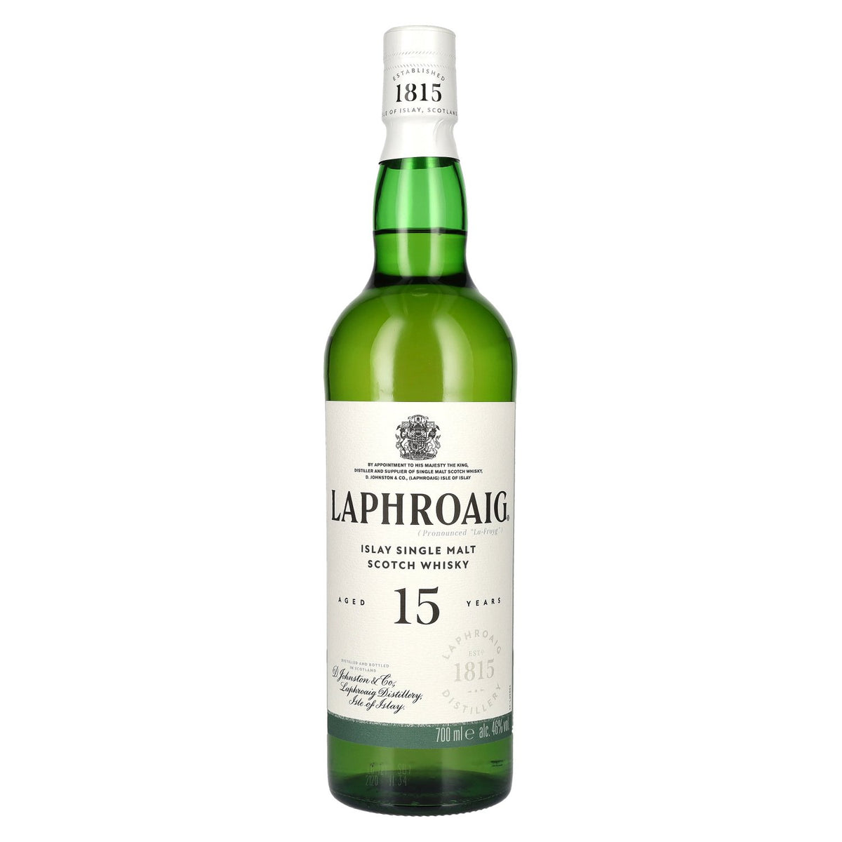 Laphroaig 15 Years Old Islay Single Malt Scotch Whisky 46% ABV 0.7l