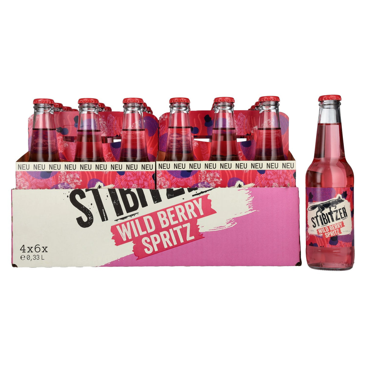 Stibitzer Wild Berry Spritz 5,5% Vol. 4x6x0,33l