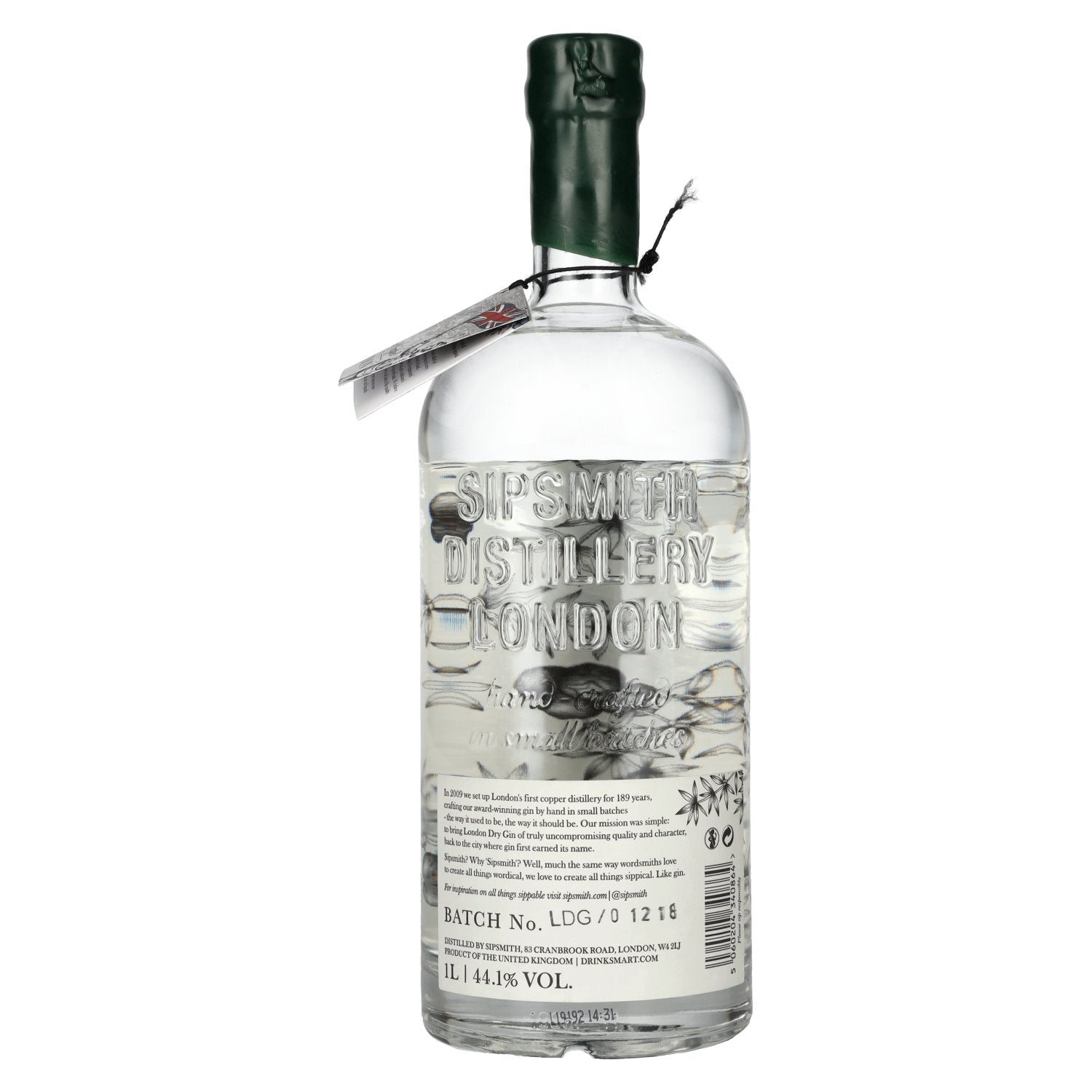 Sipsmith London Dry Gin 44,1% Vol. 1l