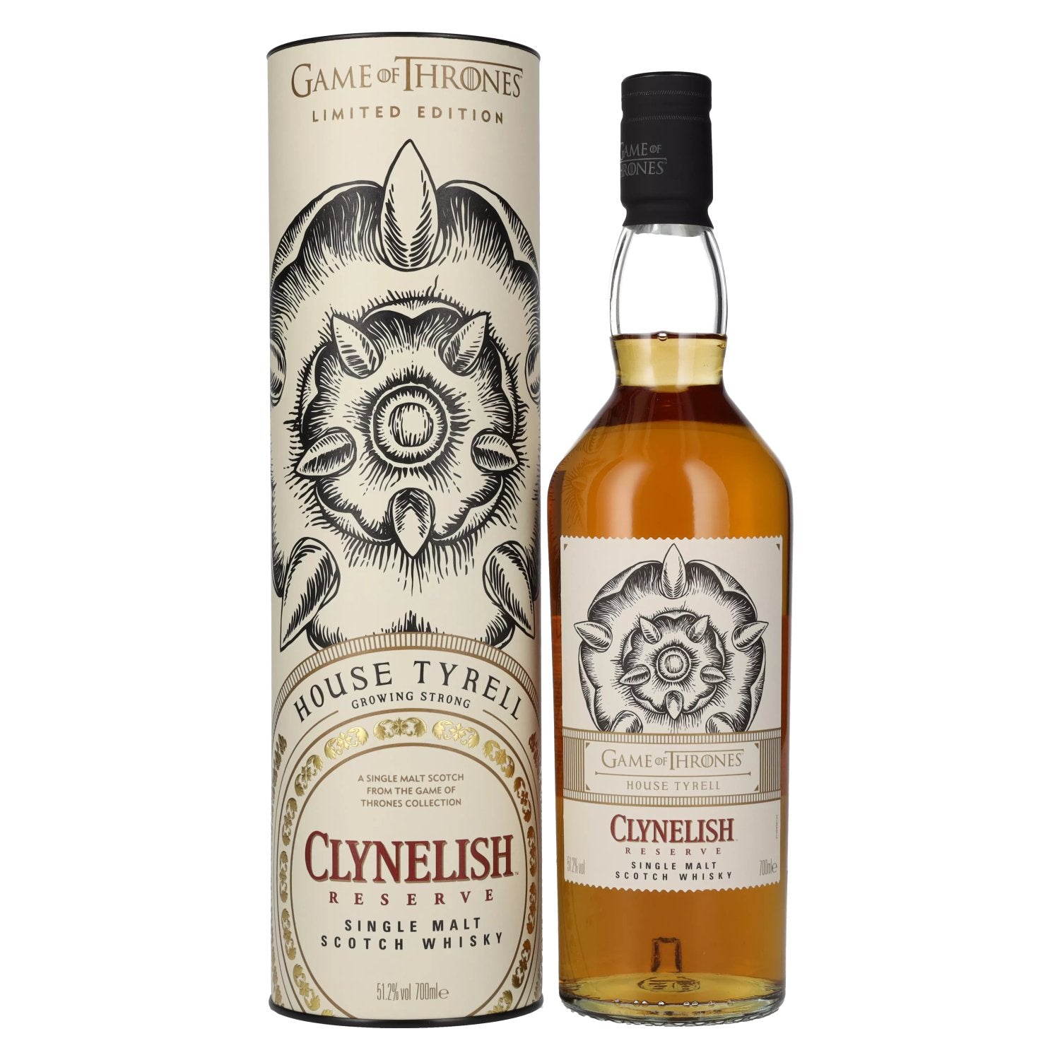Clynelish Reserve GAME OF THRONES House Tyrell Single Malt Collection 51.2% Vol. 0.7L in gift box