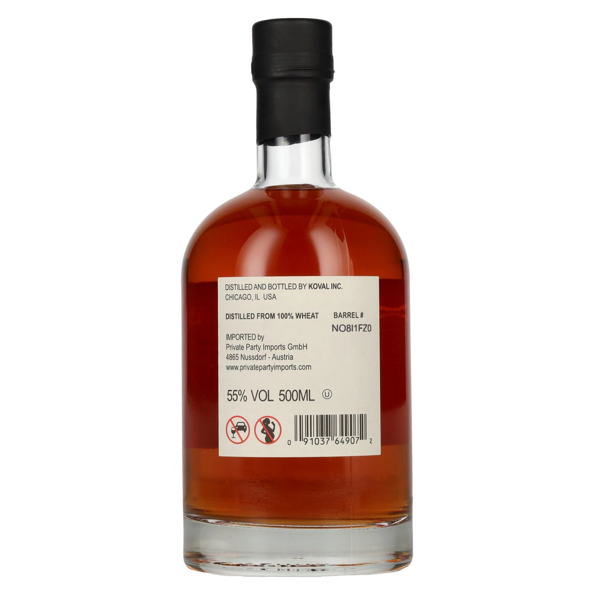 Koval WHEAT Single Barrel Whisky 55% vol. 0.5 l