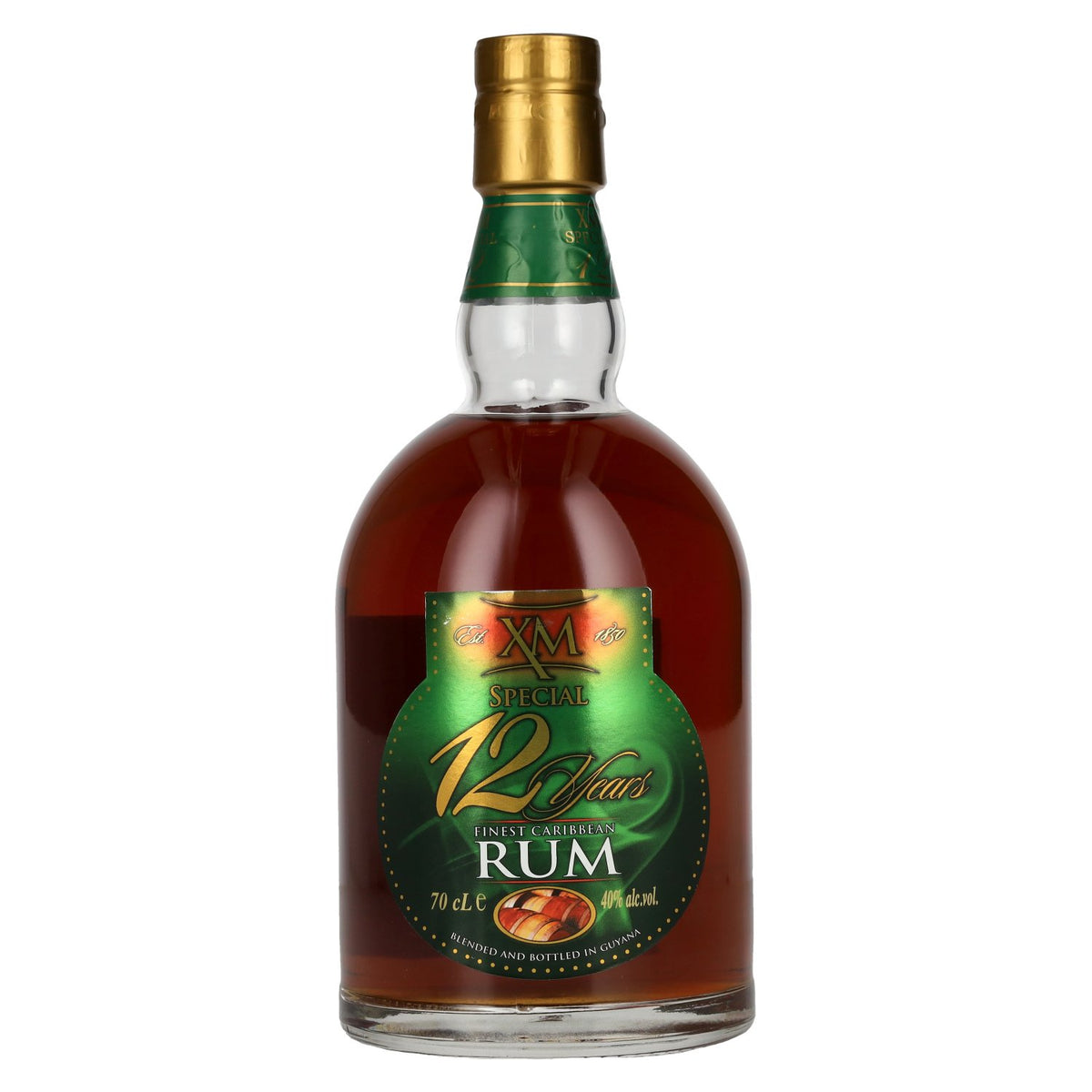 XM SPECIAL 12 Years Old Finest Caribbean Rum 40% Vol. 0,7l
