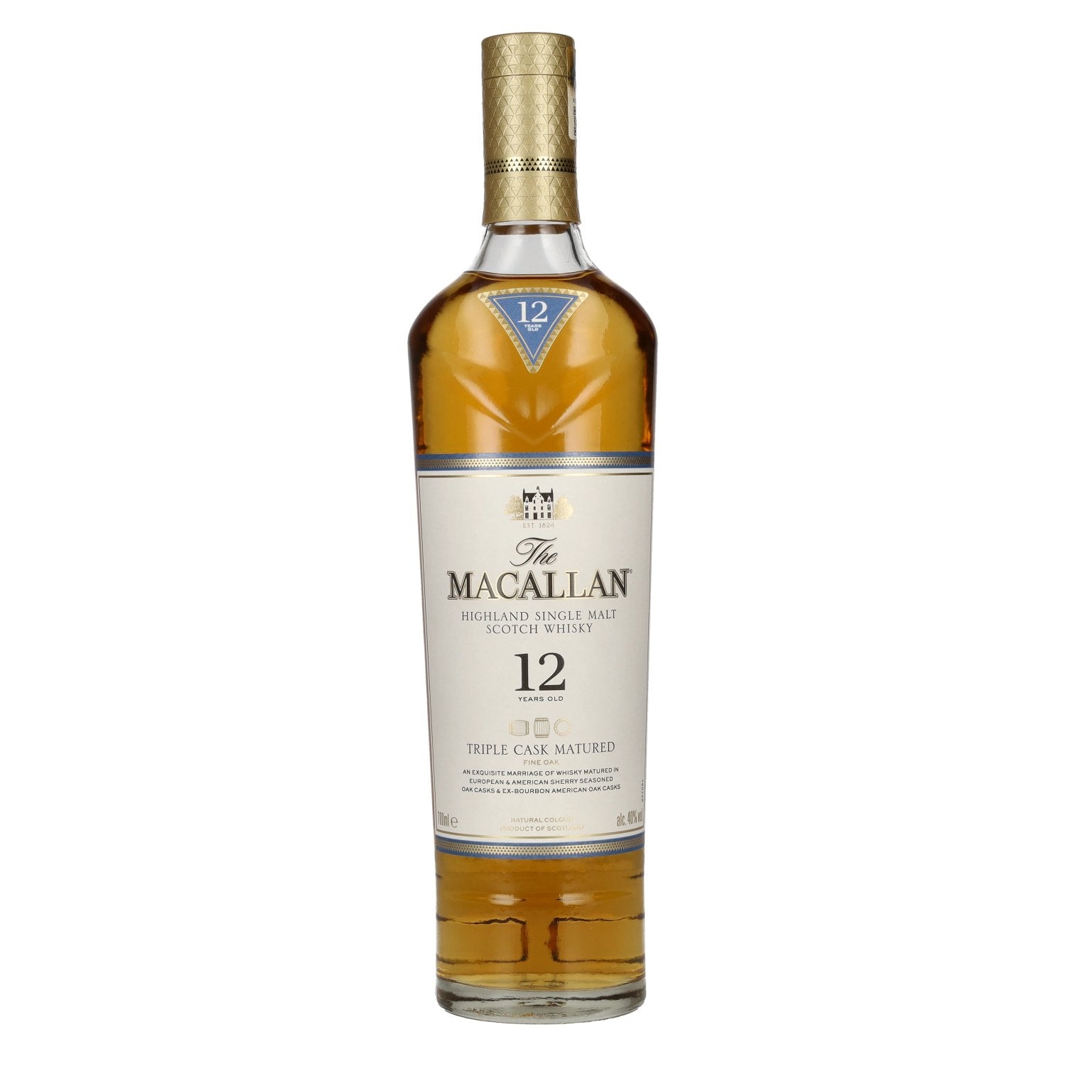 The Macallan 12 Years Old TRIPLE CASK MATURED 40% Vol. 0,7l