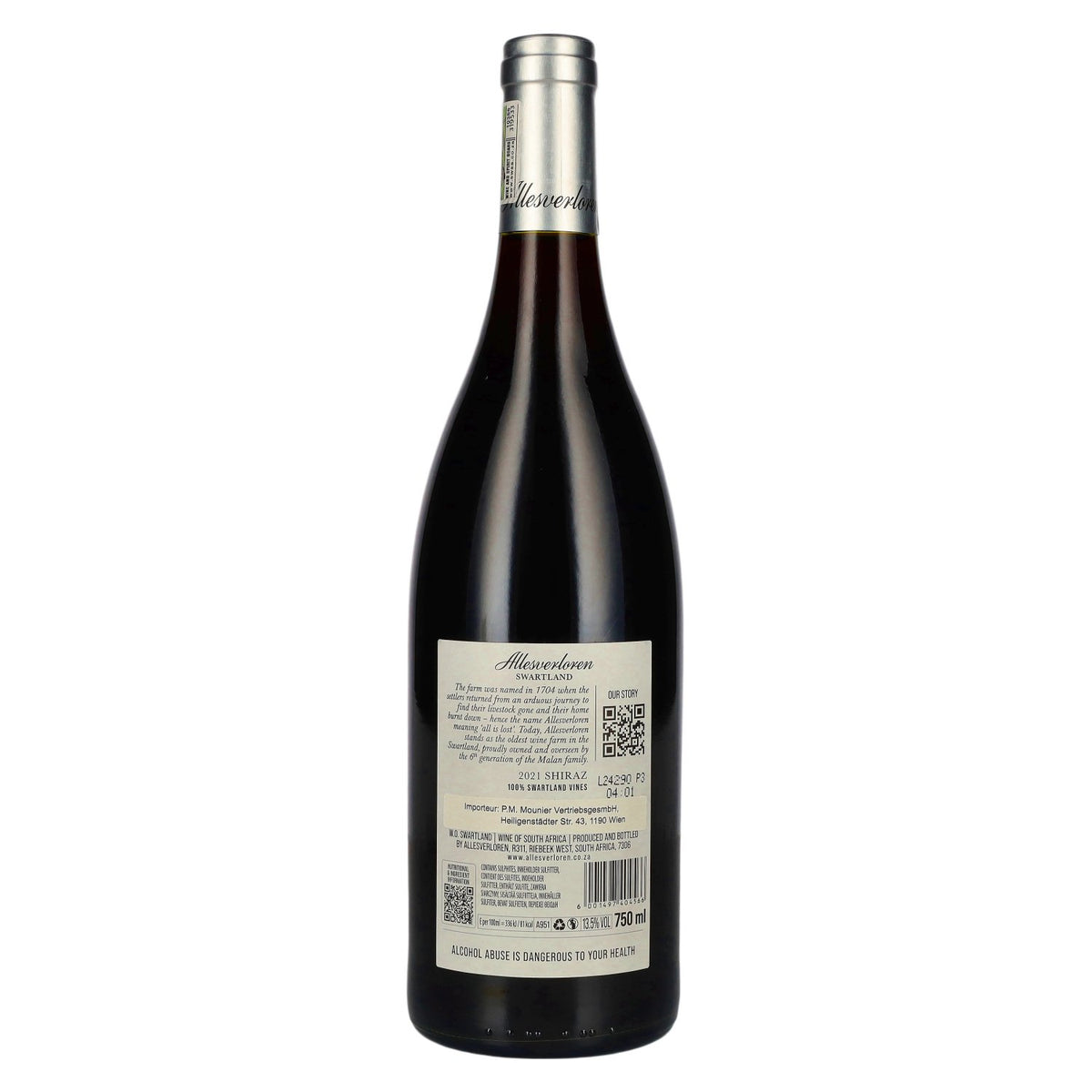 Allesverloren Shiraz 2021 13.5% ABV 0.75l