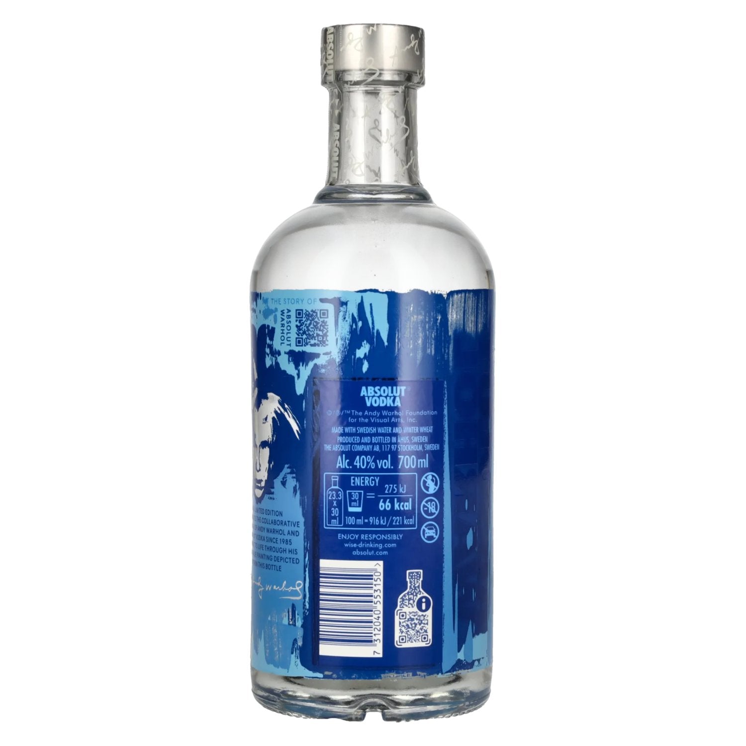 Absolut Vodka WARHOL Original Vodka Limited Edition 40% Vol. 0.7l