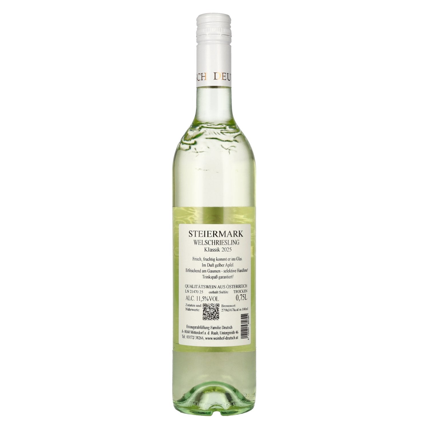 Deutsch Welschriesling Klassik Steiermark 2025 11,5% Vol. 0,75l