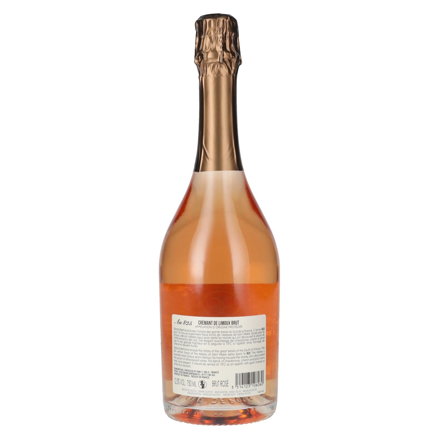 Gérard Bertrand An825 Crémant De Limoux Brut Rosé AOP 2022 12.5% Vol. 0.75l