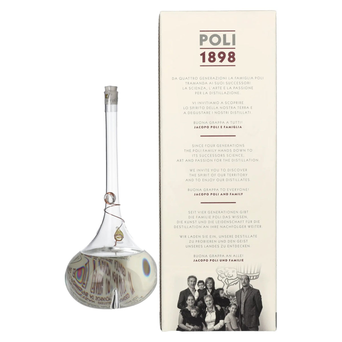 Poli Grappa Amorosa di Settembre Vespaiolo 40% ABV, 0.5 litres, in a gift box