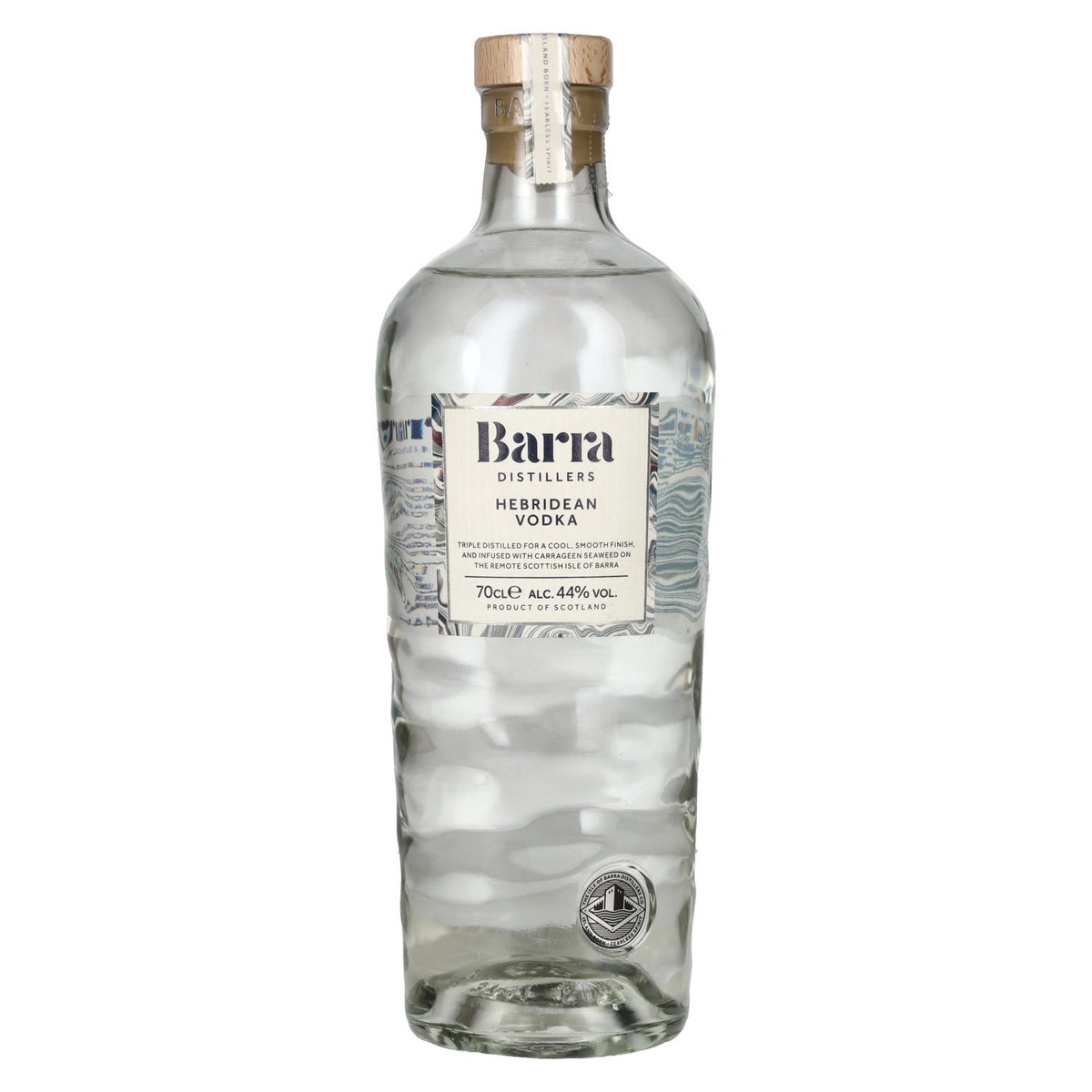 Barra Hebridean Vodka 44% ABV 0.7l