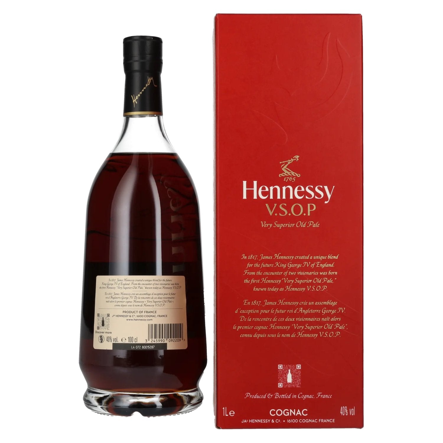 Hennessy V.S.O.P Cognac 40% Vol. 1L in gift box