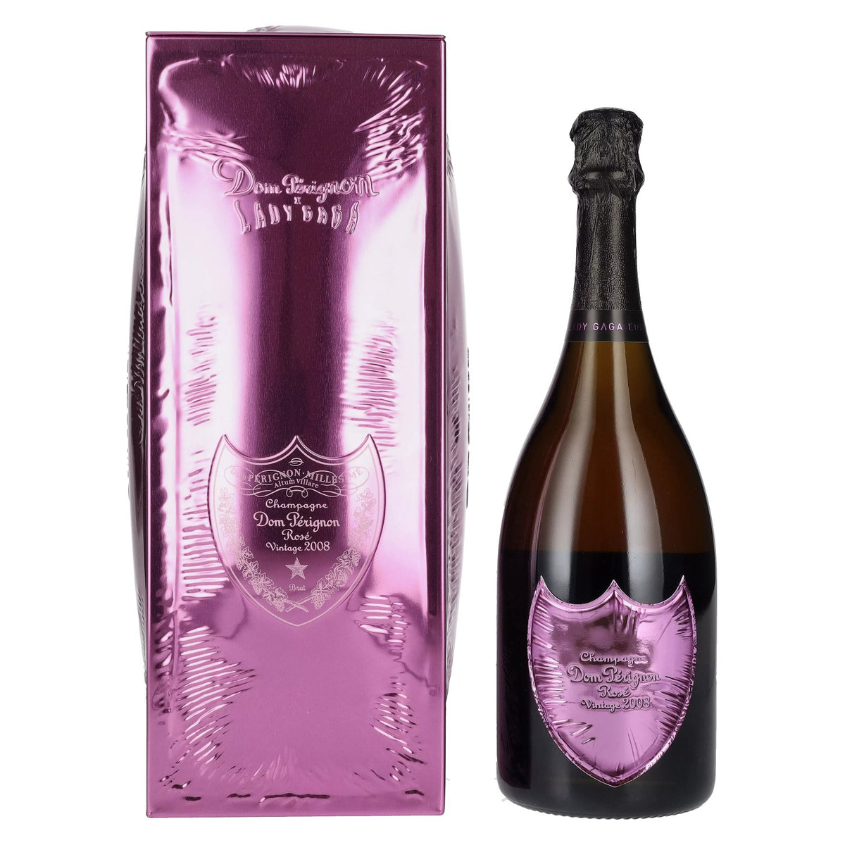 Dom Pérignon Champagne LADY GAGA Rosé Vintage 2008 12.5% Vol. 0.75l in Tin Box