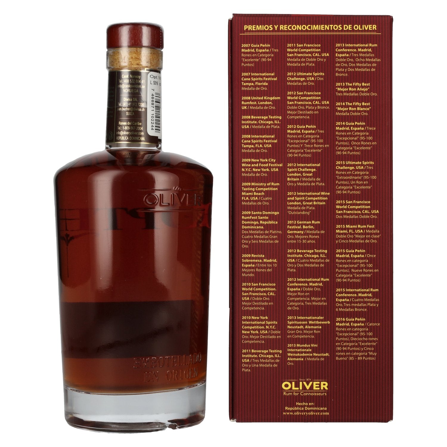 Opthimus 18 Sistema Solera Cum Laude Ron Artesanal 38% Vol. 0,7l in Geschenkbox