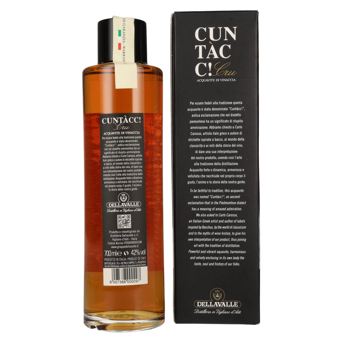 Dellavalle CUNTÀCC! Cru 1992 42% Vol. 0,7l in Geschenkbox