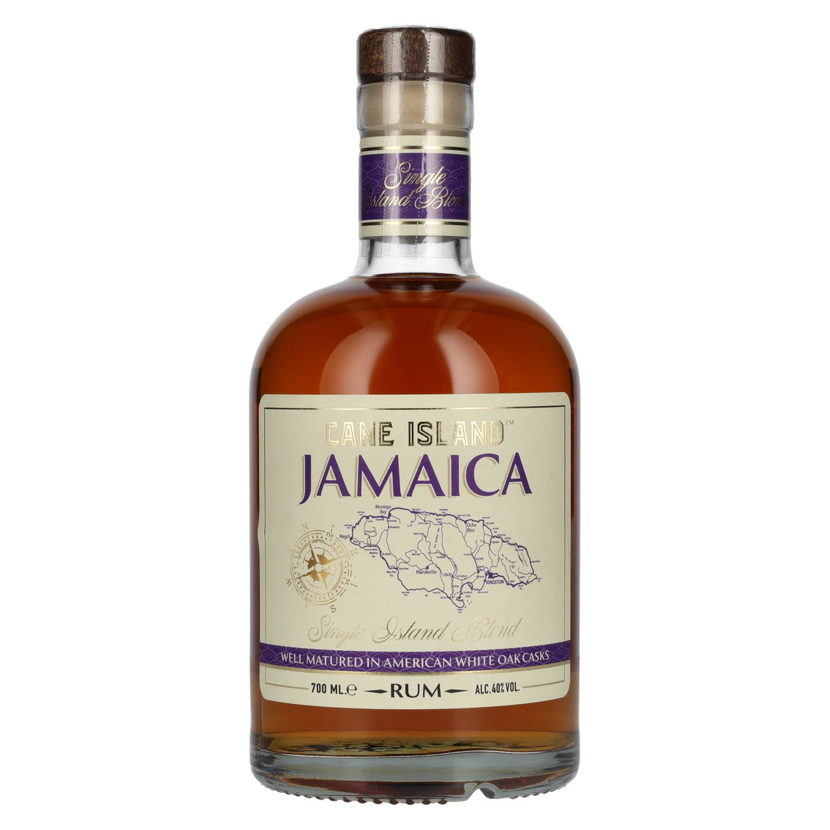 Cane Island JAMAICA Caribbean Aged Single Island Rum 40% Vol. 0,7l