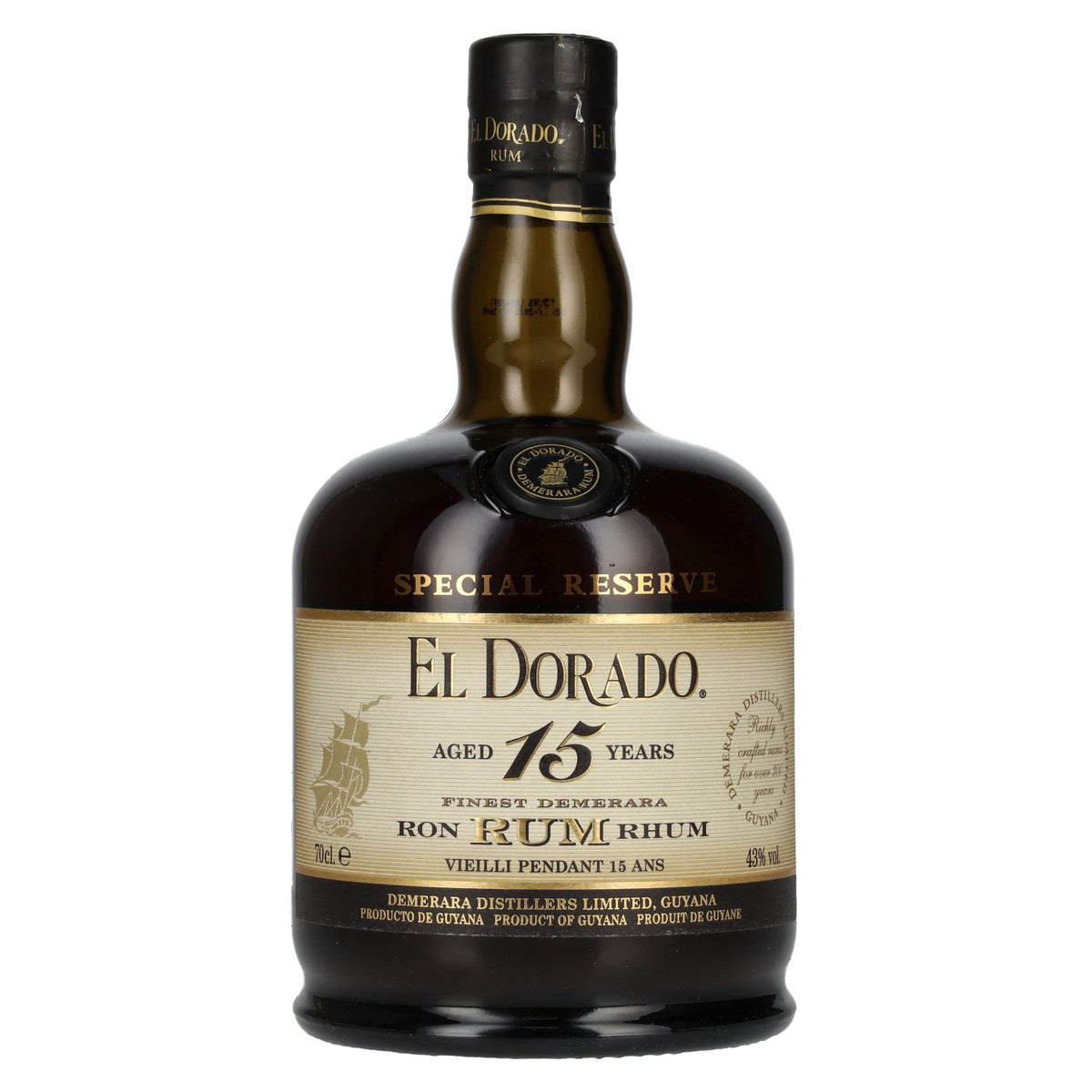 El Dorado 15 Years Old Finest Demerara Rum SPECIAL RESERVE 43% Vol. 0,7l
