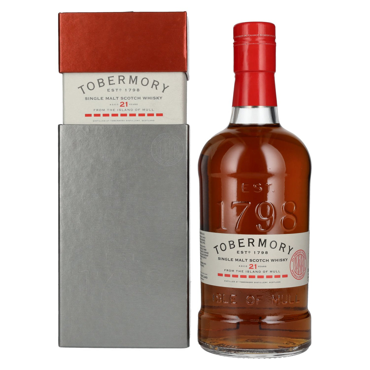 Tobermory 21 Years Old Single Malt Oloroso Cask Finish 46,3% Vol. 0,7l in Geschenkbox