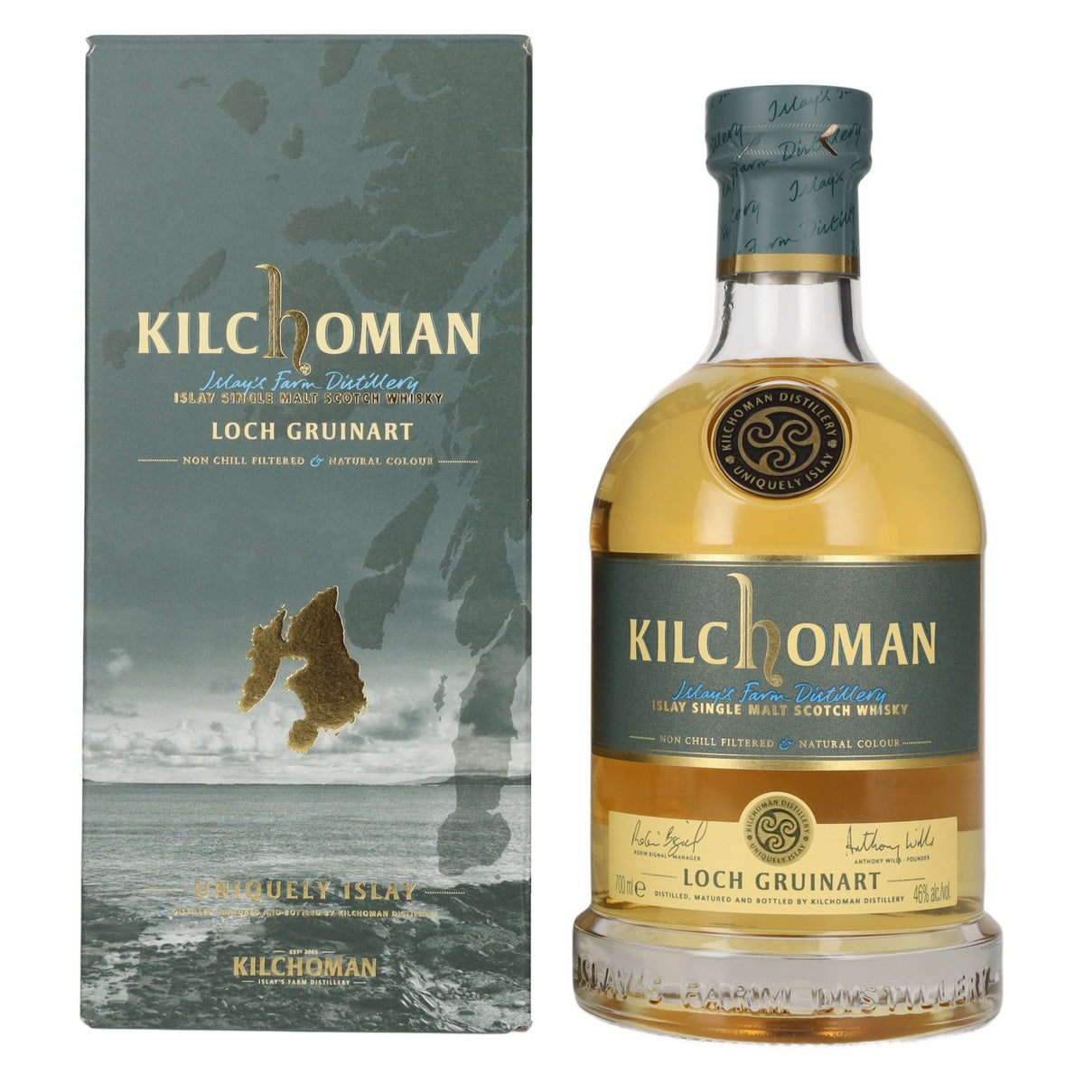 Kilchoman LOCH GRUINART Islay Single Malt Scotch Whisky 46% ABV 0.7l in a gift box