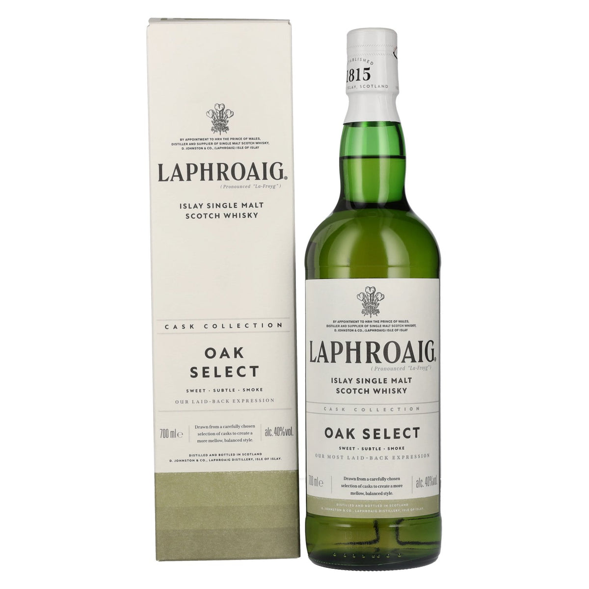 Laphroaig OAK SELECT Islay Single Malt Scotch Whisky 40% Vol. 0.7l in Gift Box
